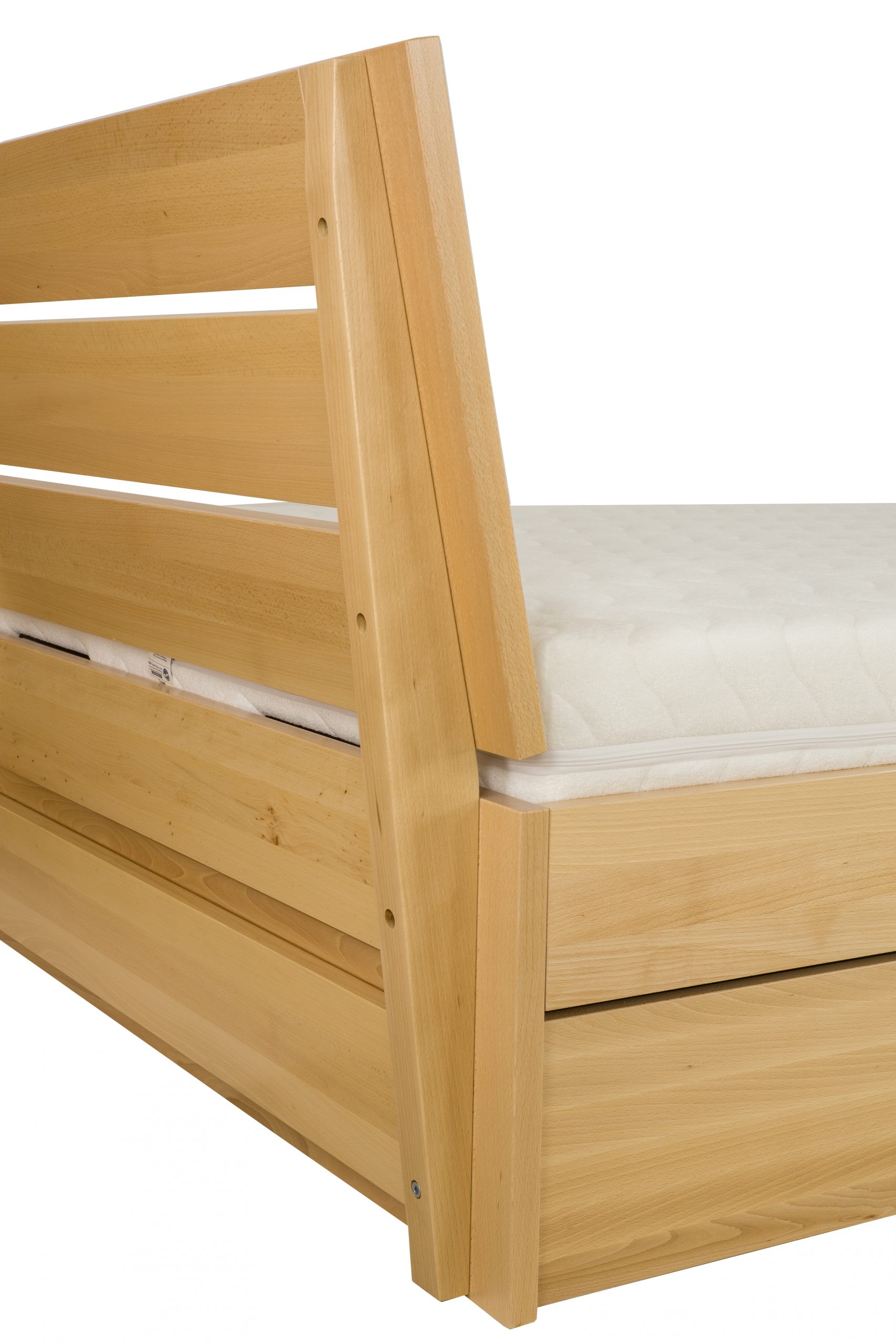 BOX dižskābarža gulta LK192 BOX dabīgs dižskābardis — 10 attēls