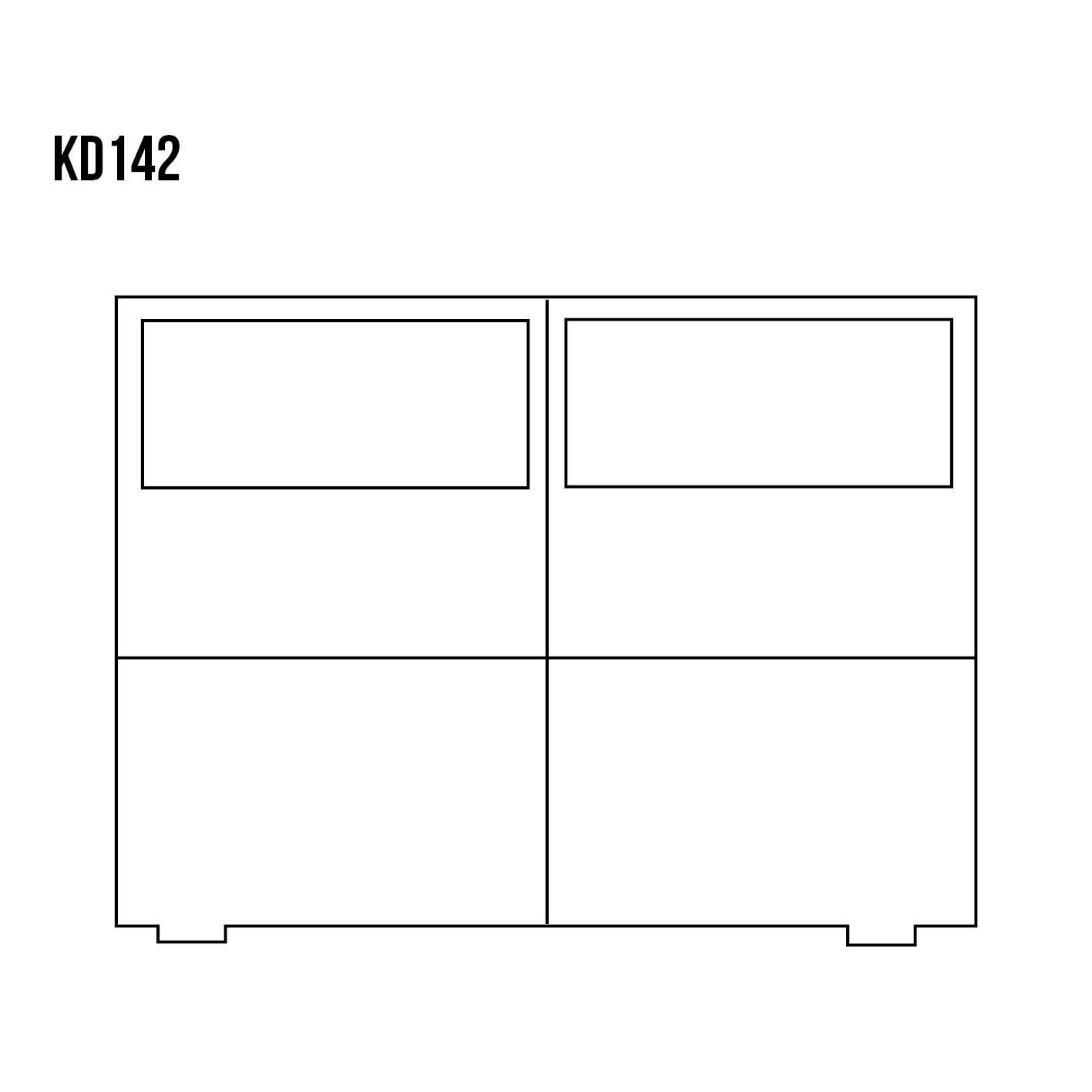 Priedes kumode MUGO KD142 priedes ozola krāsā — 2 attēls