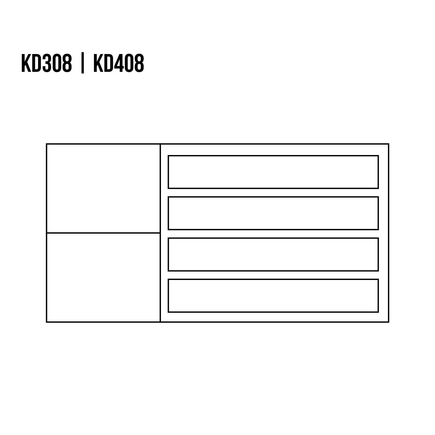 VIP KD408 rustikāla stila dižkoka kumode — 2 attēls