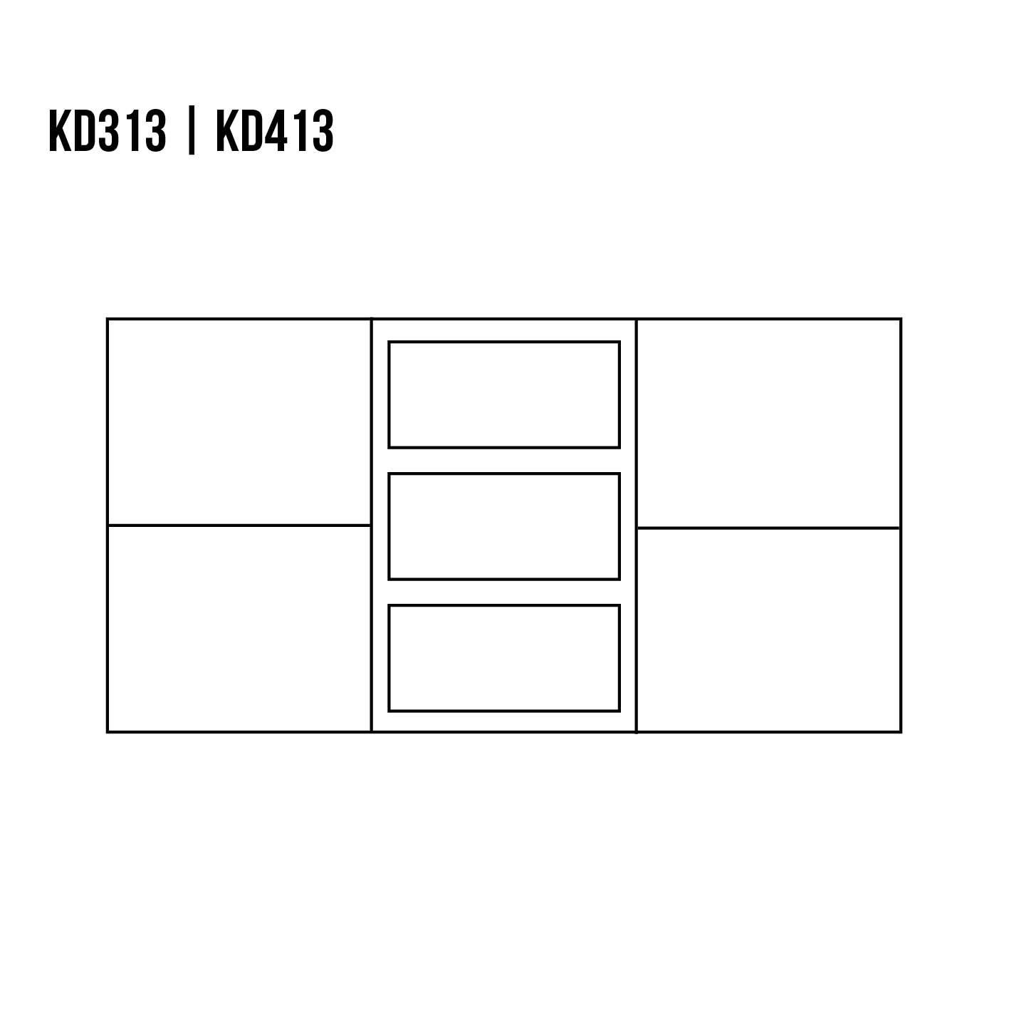 VIP ozolkoka kumode KD313 tumšā ozola krāsā — 2 attēls