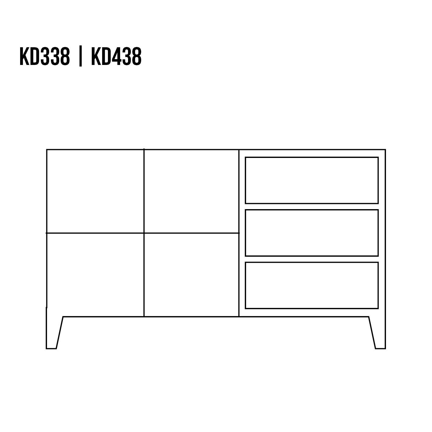 RETRO ozolkoka kumode KD338 tumšā ozola krāsā — изображение 4