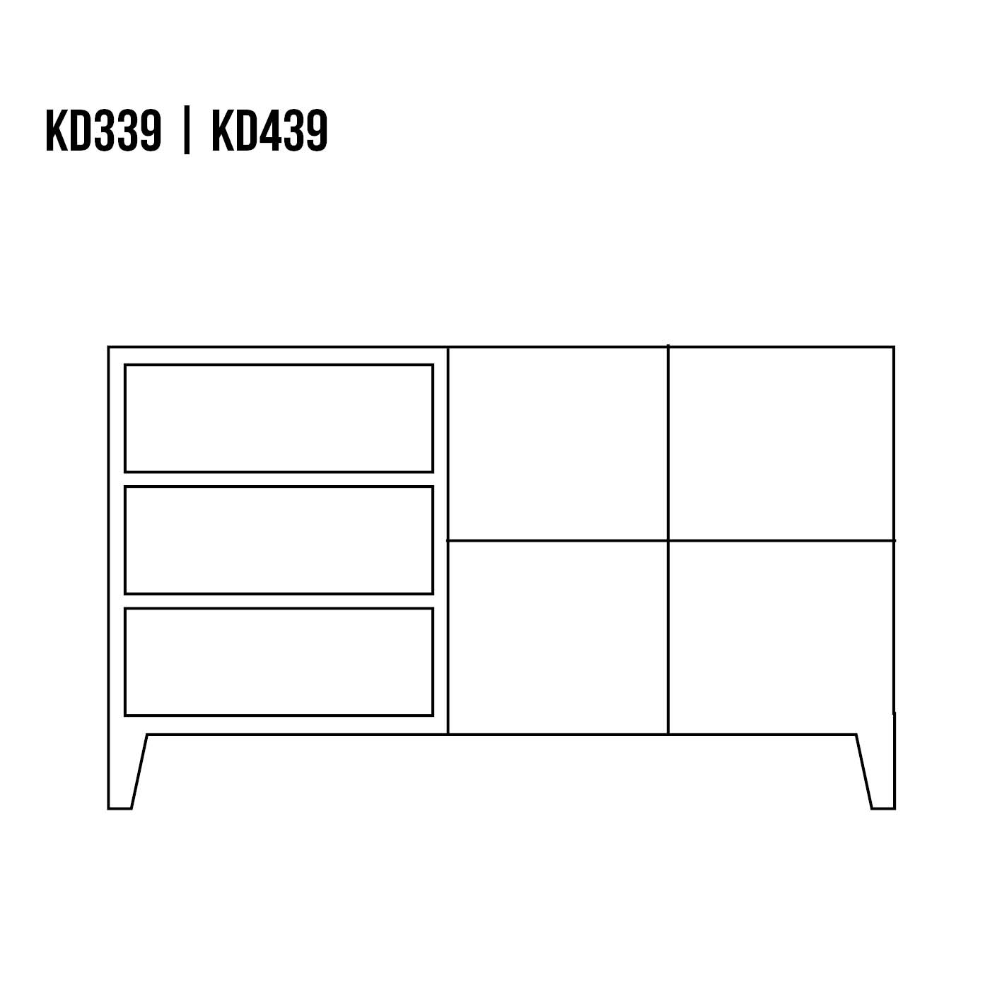 RETRO dižskābarža kumode KD439 dabīgs dižskābardis — изображение 4