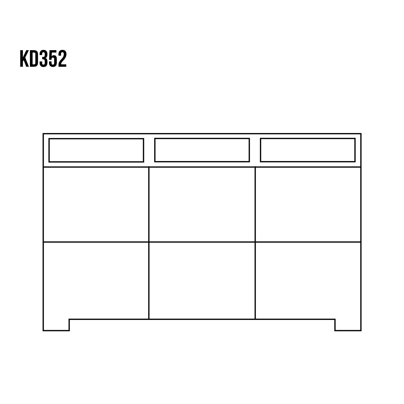 Ozolkoka kumode CLASSIC KD352 dabīgā ozola krāsā — изображение 4