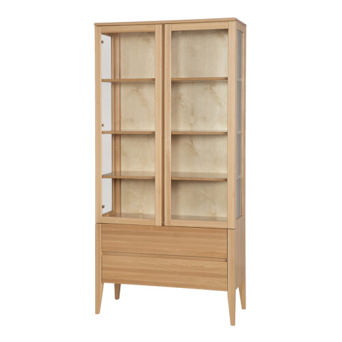 RETRO dižskābarža vitrīna KW439 balināts dižskābardis