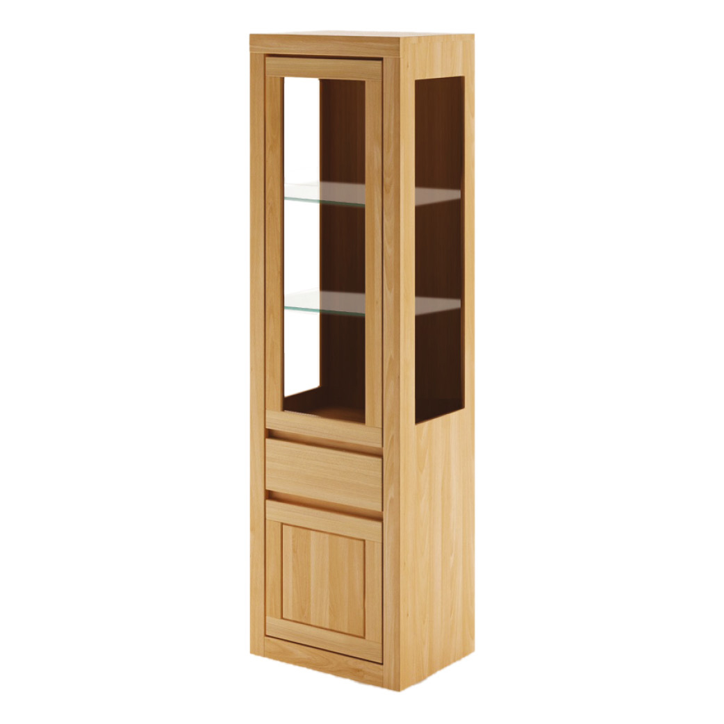 Ozola vitrīna VIP KW306 RIGHT dabīgs ozols
