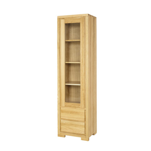 Ozola vitrīna CLASSIC KW351 KREISĀ medus ozola krāsā