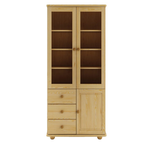 Priedes vitrīna DOULIS KW116 dabīgā priede
