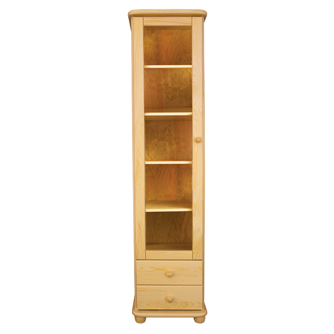 Priedes vitrīna MUGO KW131 dabīgā priede