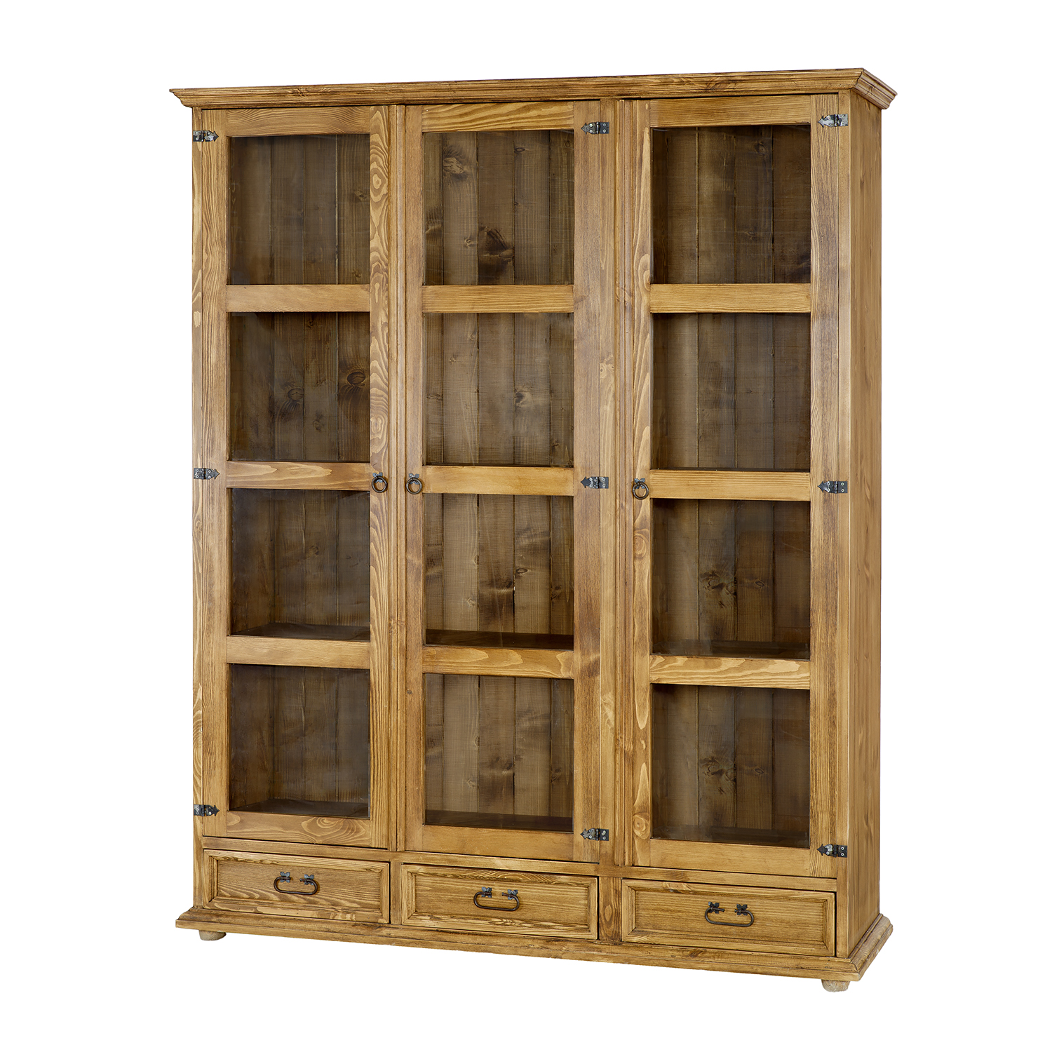Priedes vitrīna RUSTIKAL KW809/I balta priede, patina — изображение 4