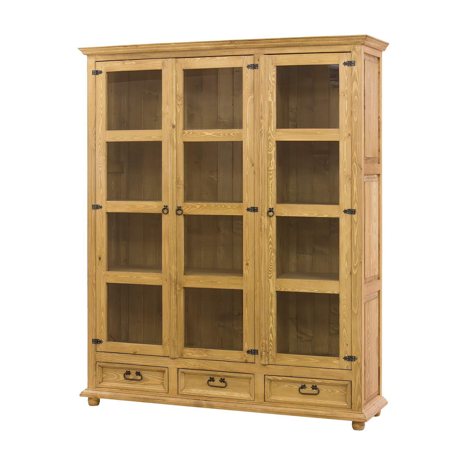 Priedes vitrīna RUSTIKAL KW809/I balta priede, patina — изображение 3