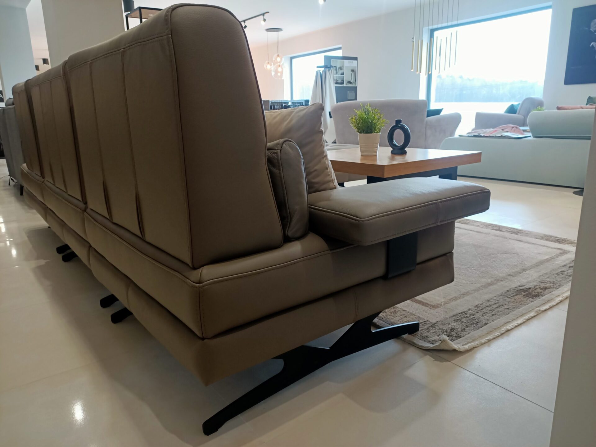 SMART stūra dīvāns ar audumu 245x277 — 5 attēls