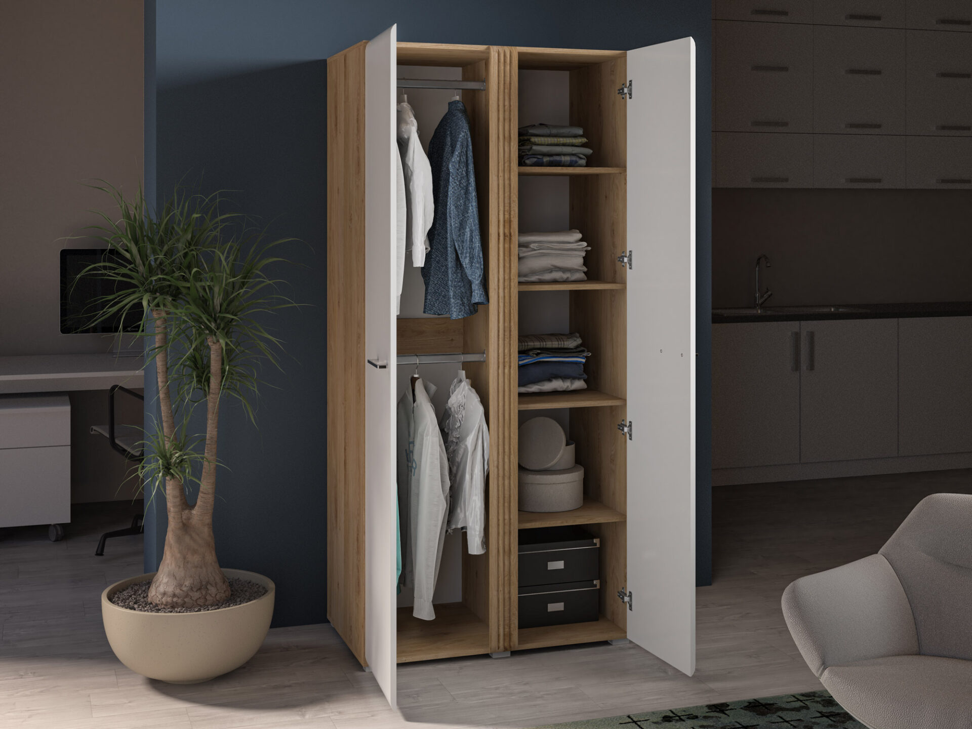 Adagio 01 ozolkoka skapis — 5 attēls