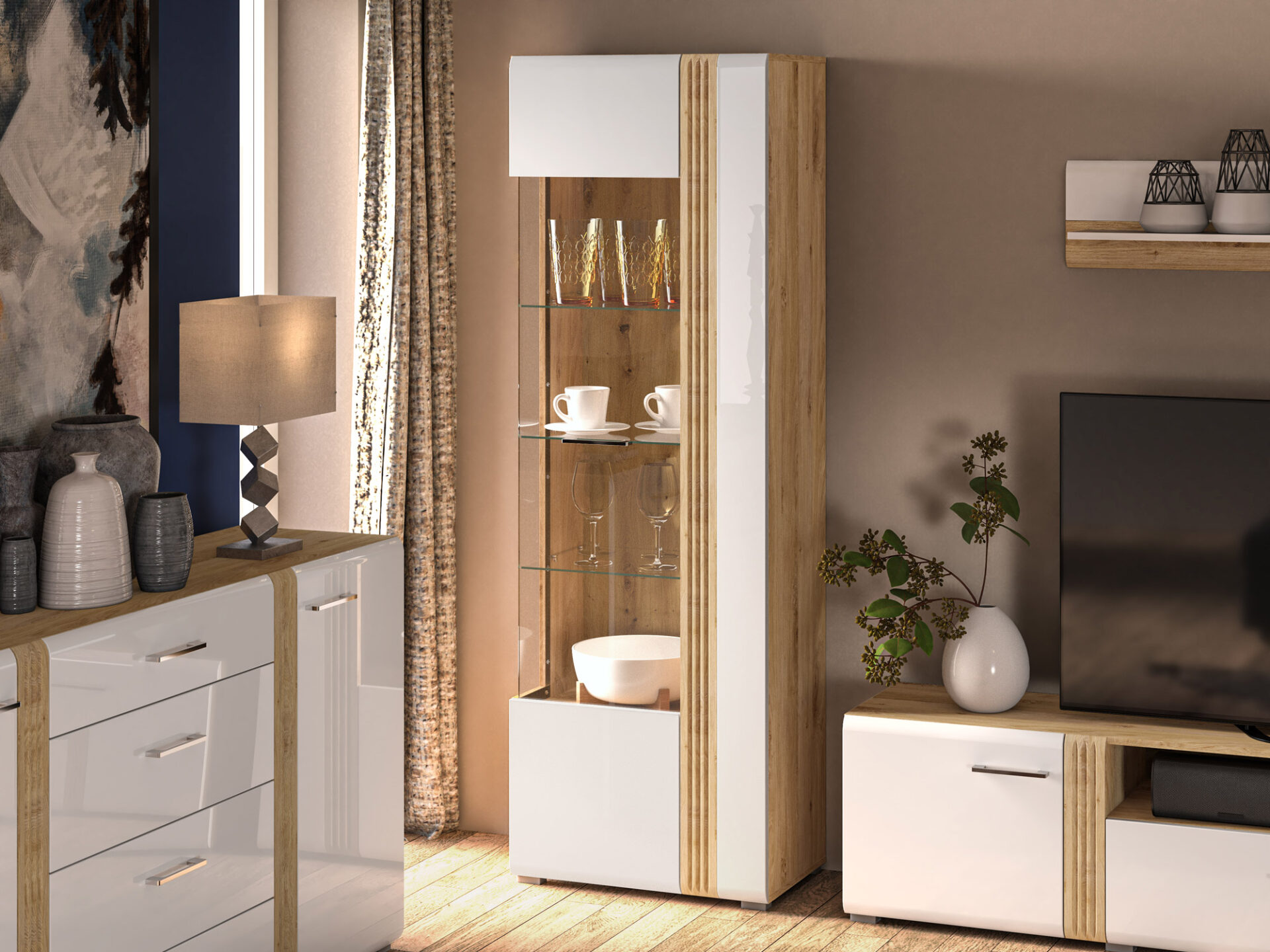 Adagio 02 Kreisais Castello Oak - Vitrīna — 4 attēls