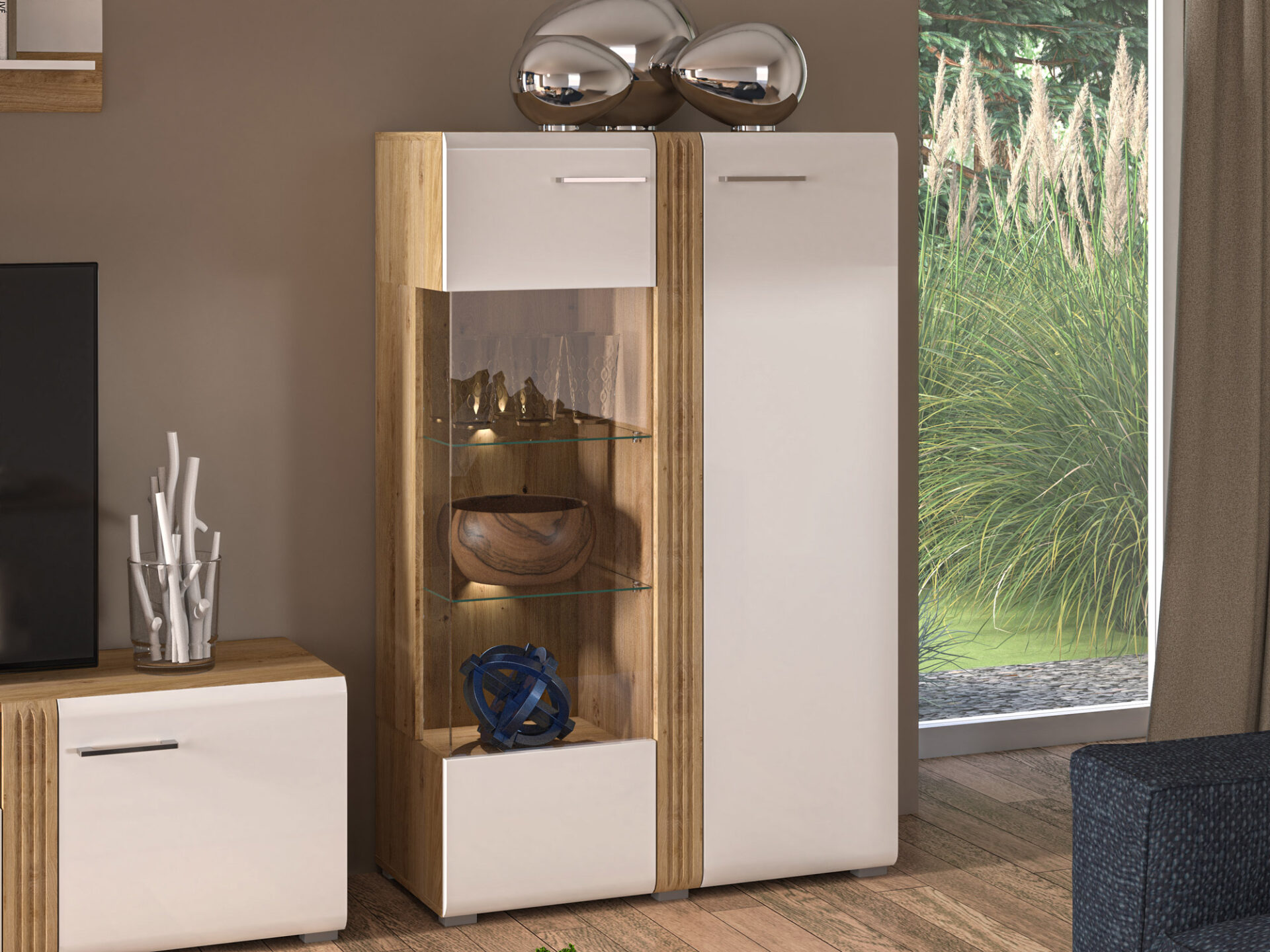 Adagio 03 Kreisais Castello Oak - Vitrīna — 4 attēls