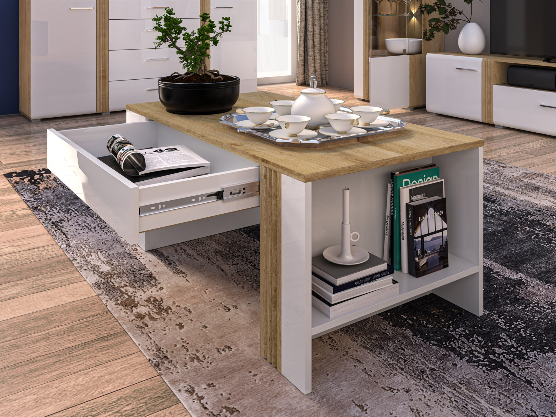 Adagio 10 Castello Oak - Kafijas galdiņš — изображение 5