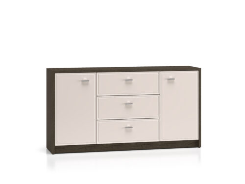 Avante 04 vējdzirnavu ozols / MDF kašmira spīdīga – 2D3S kumode
