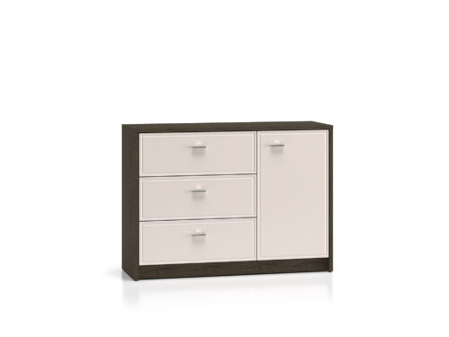 Avante 05 vējdzirnavu ozols / MDF kašmira spīdums – 1D3S kumode