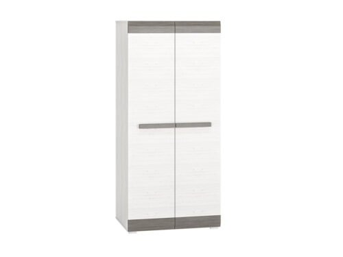 BLANCO 01 sniega priede/MDF jauns pelēks skapis