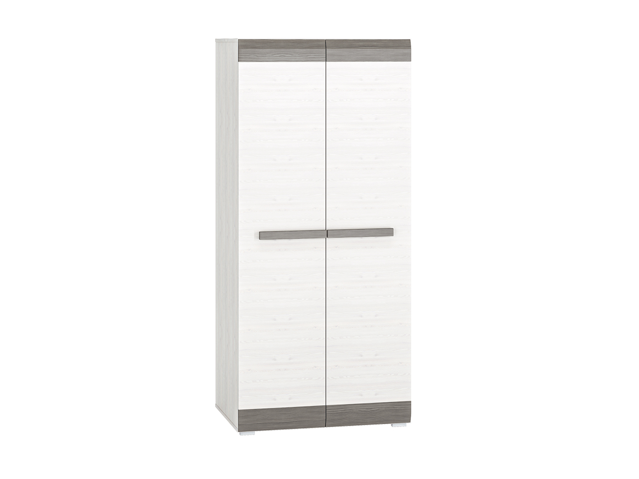 BLANCO 01 sniega priede/MDF jauns pelēks skapis