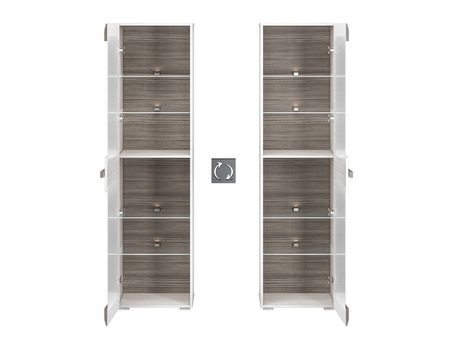 BLANCO 02-01 sniega priede/MDF jauns pelēks plaukts — изображение 7