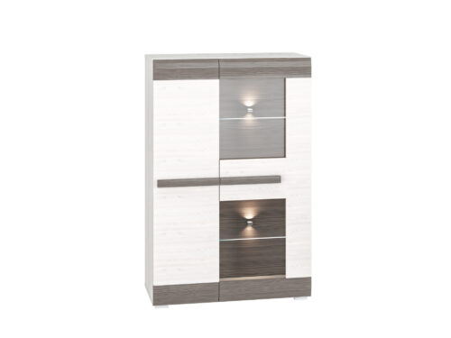 BLANCO 05-01 sniega priede/MDF jauna pelēka kumode