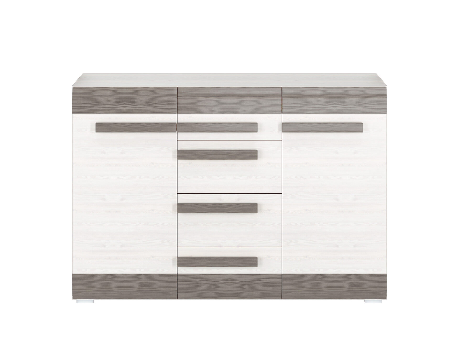 BLANCO 07-01 sniega priede/MDF jauna pelēka kumode — изображение 3