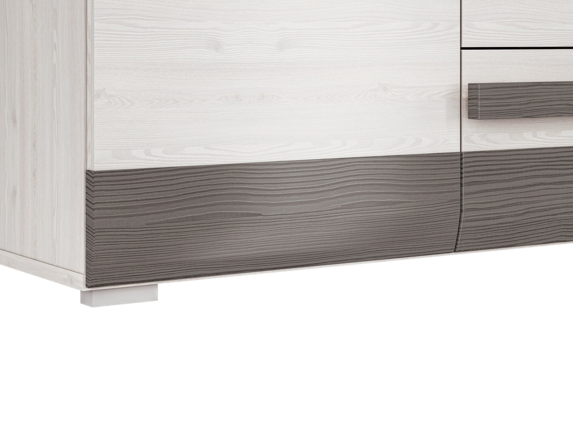 BLANCO 07-01 sniega priede/MDF jauna pelēka kumode — изображение 7