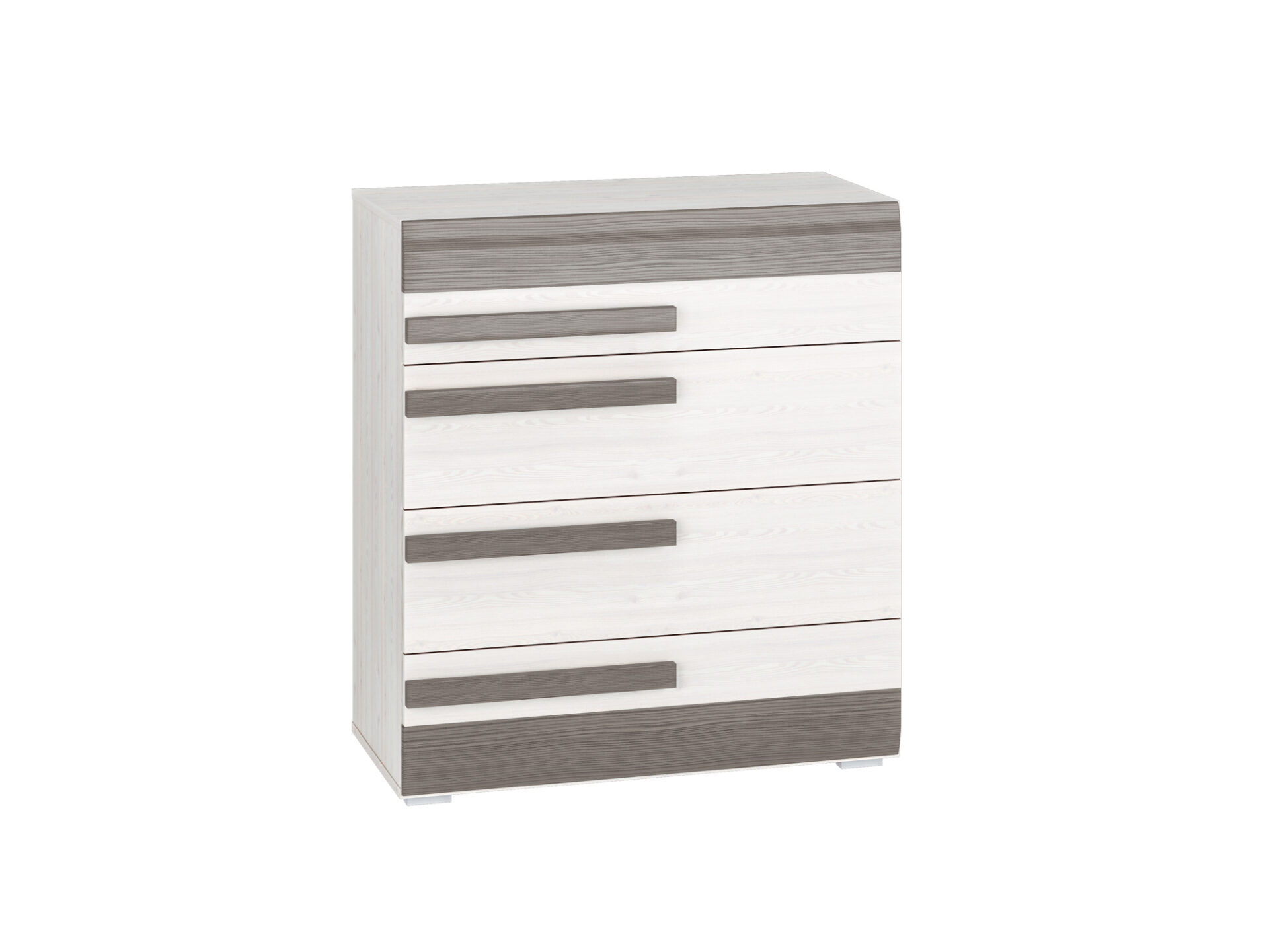 BLANCO 08 sniega priede/MDF jauns pelēks kumode