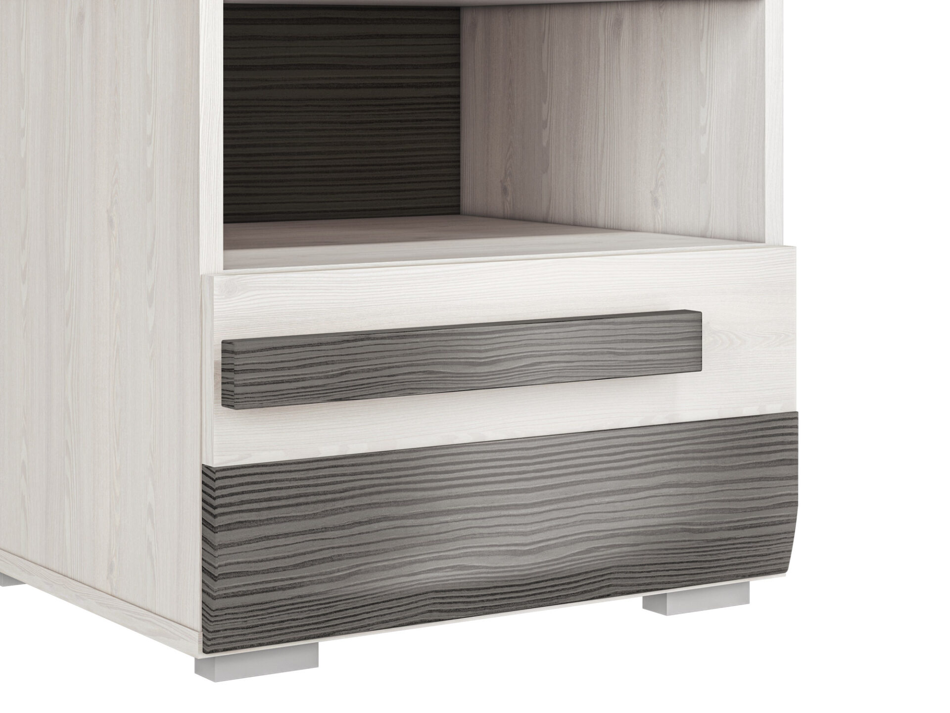 BLANCO 18 sniega priede/MDF jauns pelēks - naktsskapītis — изображение 5