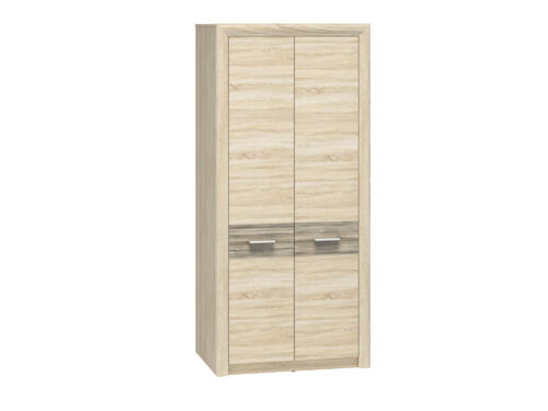 CASTEL 01 gaiša sonoma/MDF sonoma trifele – skapis