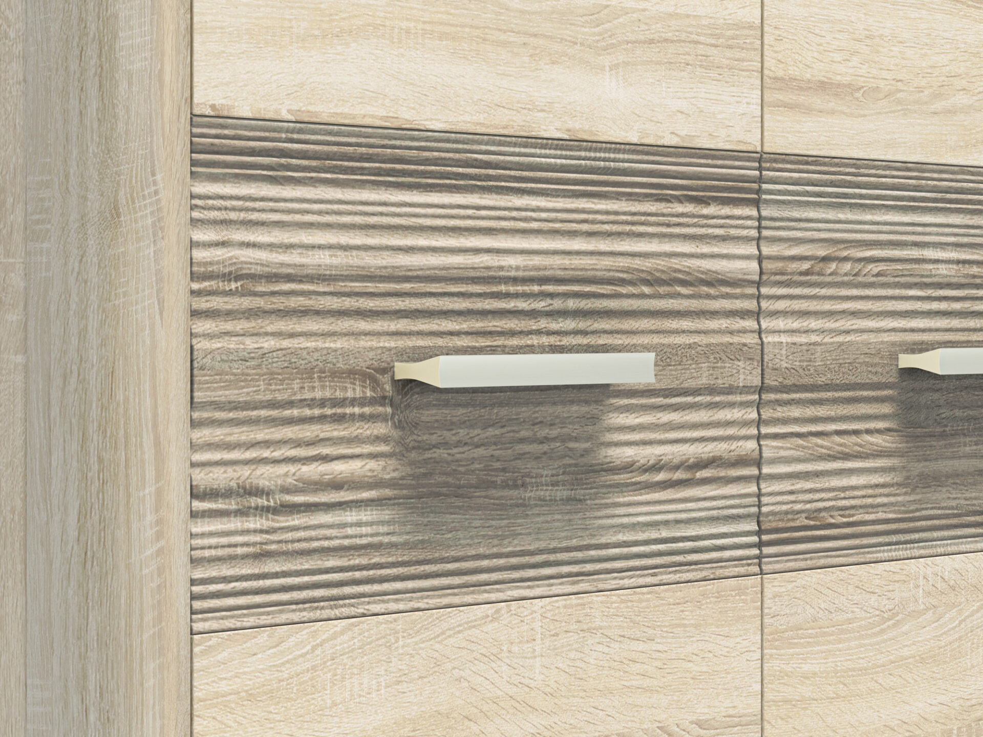 CASTEL 01 gaiša sonoma/MDF sonoma trifele - skapis — изображение 6