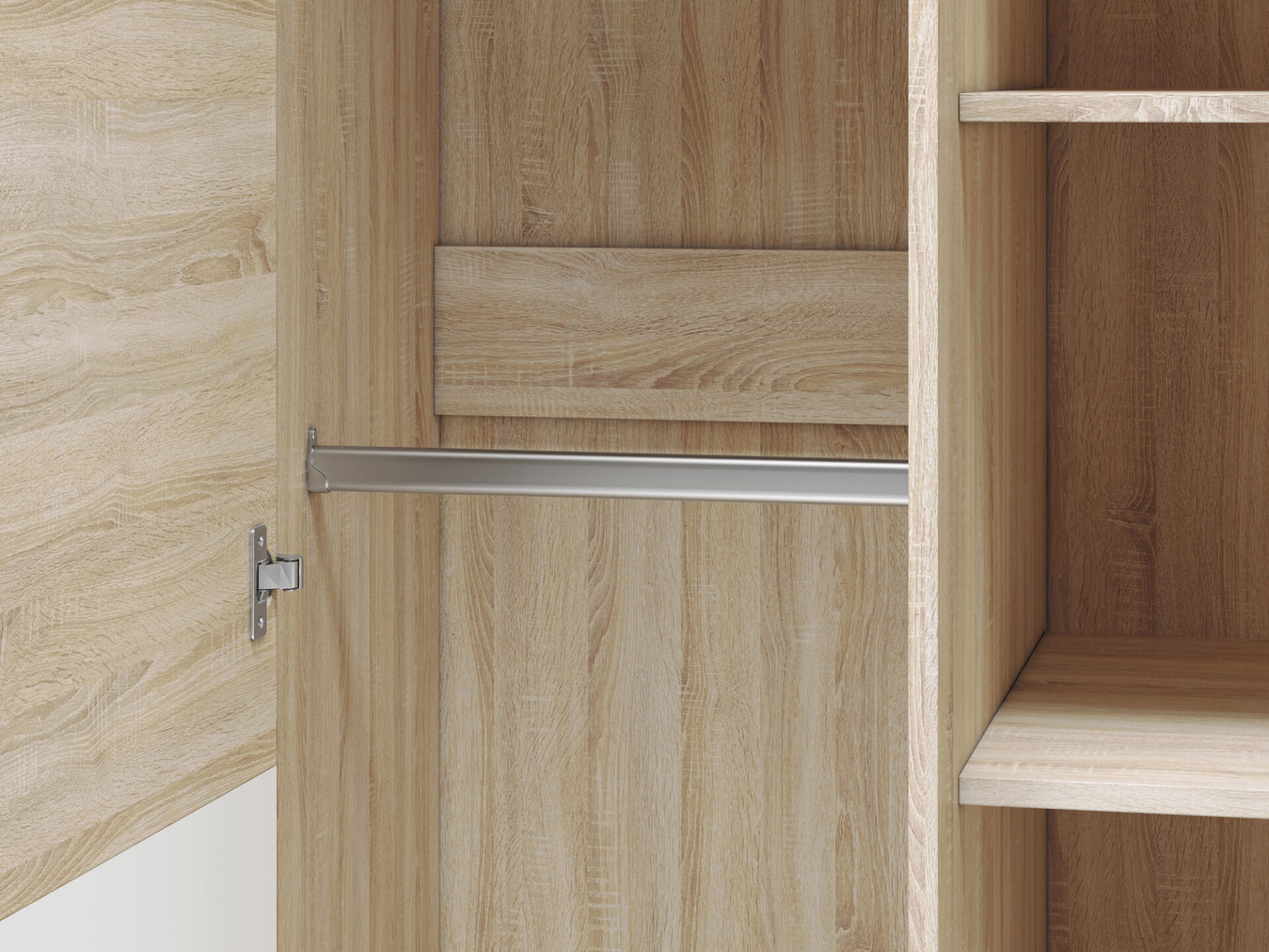 CASTEL 01 gaiša sonoma/MDF sonoma trifele - skapis — изображение 7