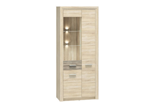 CASTEL 02/S gaišs sonoma/MDF sonoma trifeles plaukts