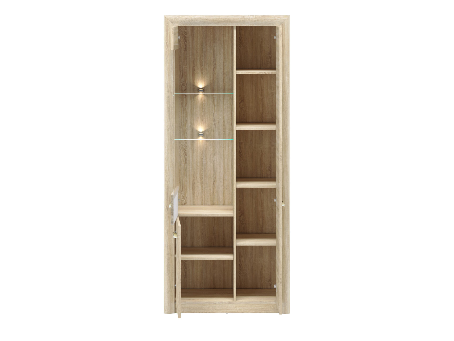 CASTEL 02/S gaišs sonoma/MDF sonoma trifeles plaukts — 4 attēls
