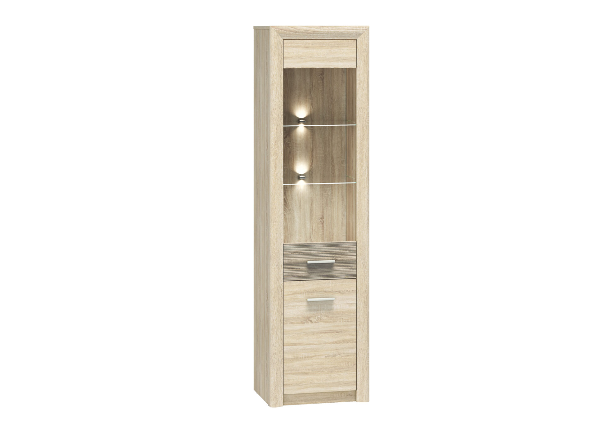 CASTEL 04/S gaišs sonoma/MDF sonoma trifeles plaukts