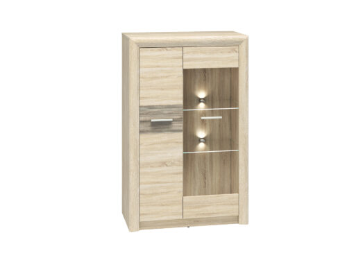 CASTEL 06/S sonoma gaišs/MDF sonoma trifele – kumode