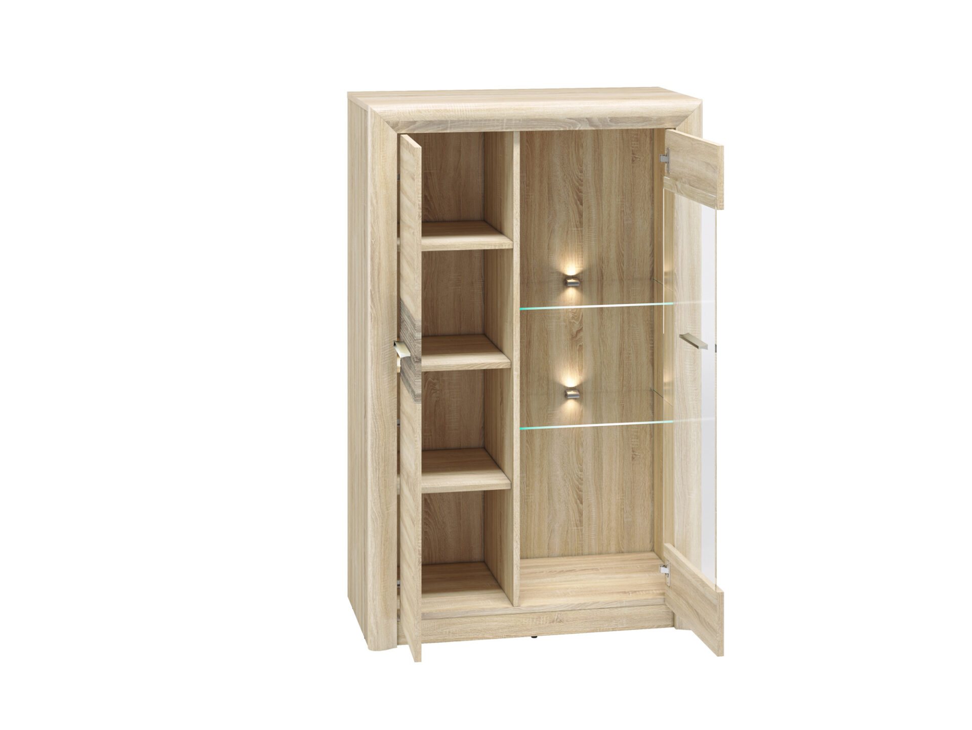 CASTEL 06/S sonoma gaišs/MDF sonoma trifele - kumode — 2 attēls