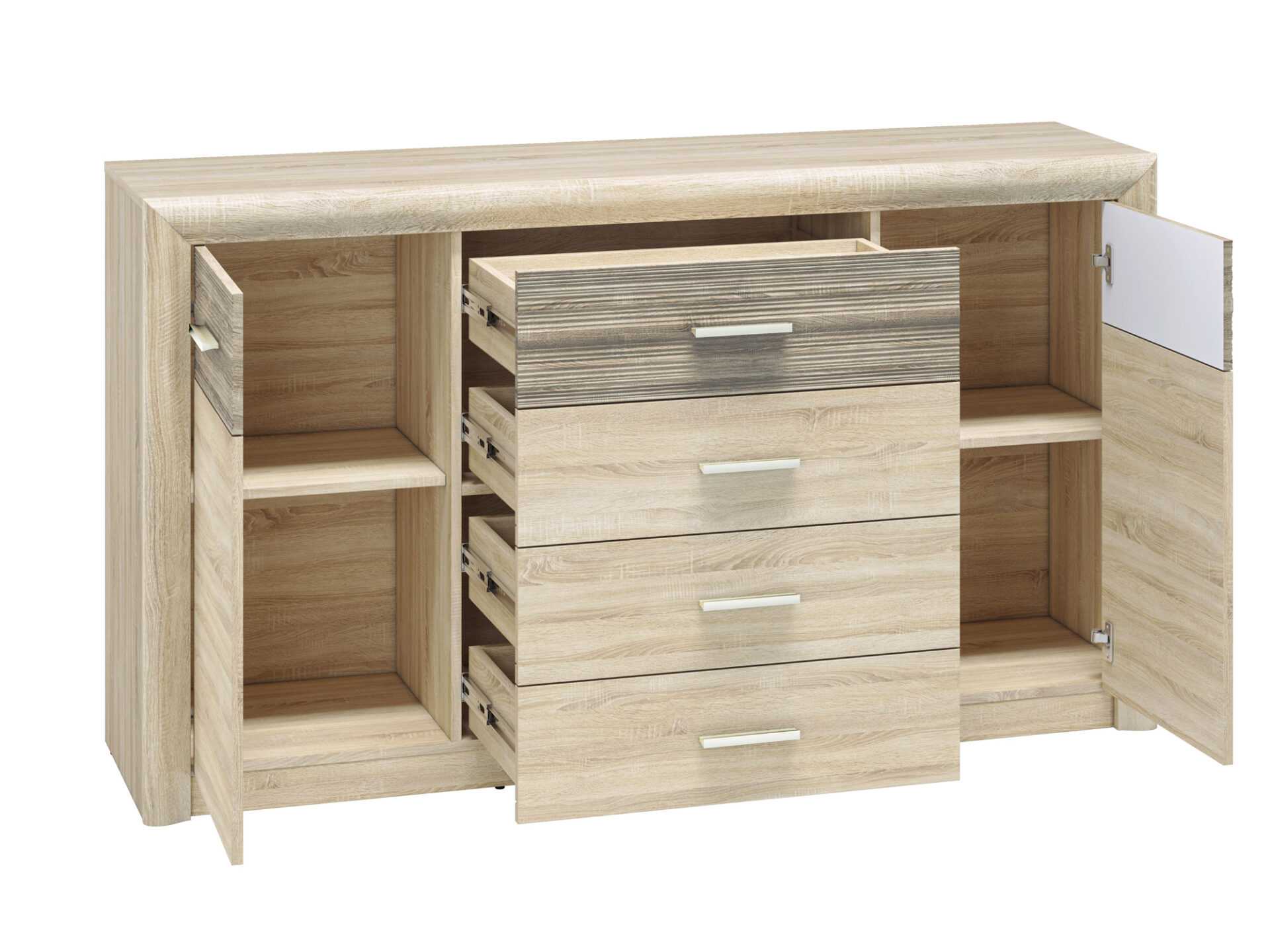 CASTEL 08 gaiša sonoma/MDF sonoma trifele - kumode — изображение 2