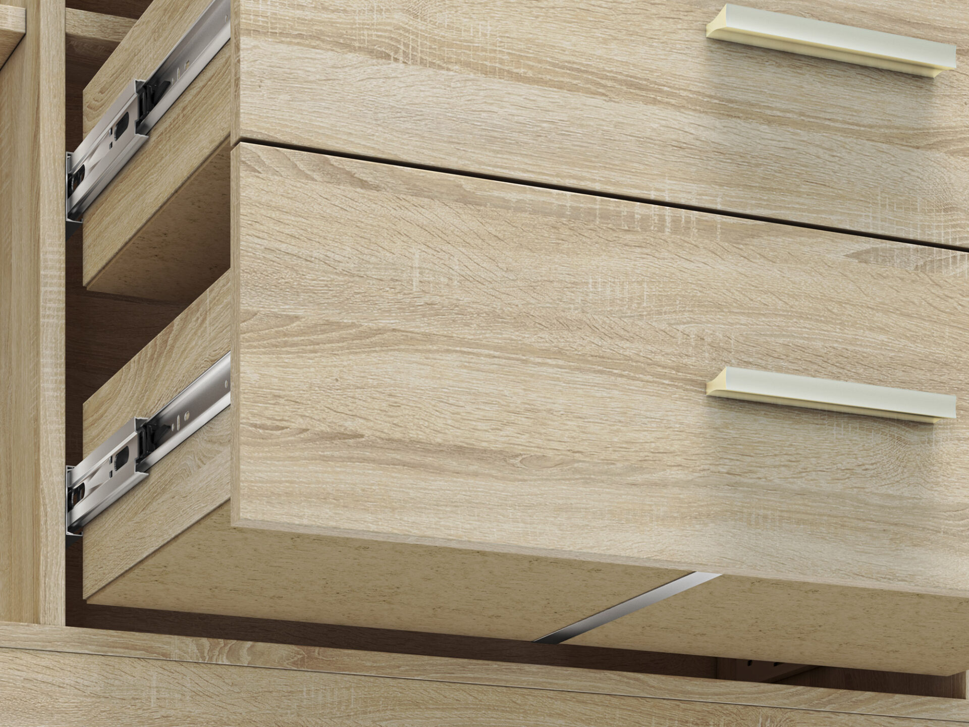CASTEL 08 gaiša sonoma/MDF sonoma trifele - kumode — изображение 7