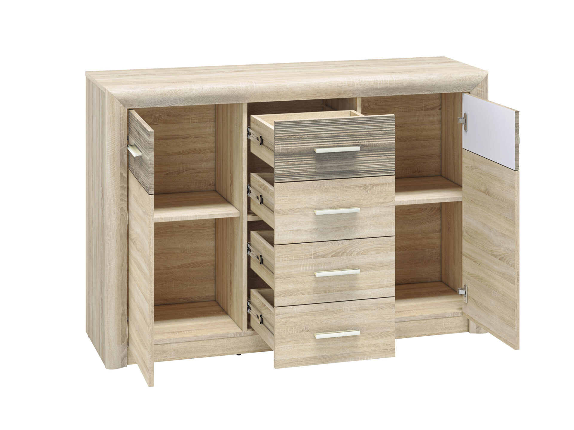 CASTEL 09 gaiša sonoma/MDF sonoma trifele - kumode — 2 attēls