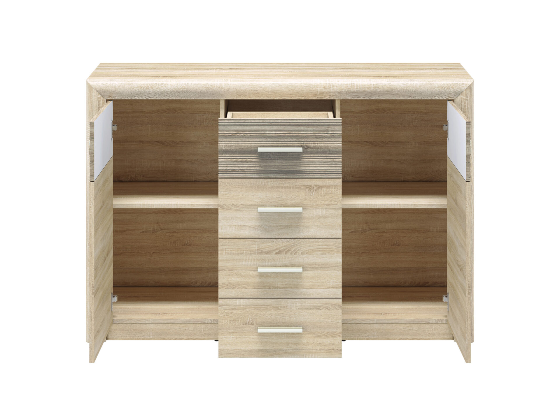 CASTEL 09 gaiša sonoma/MDF sonoma trifele - kumode — 4 attēls