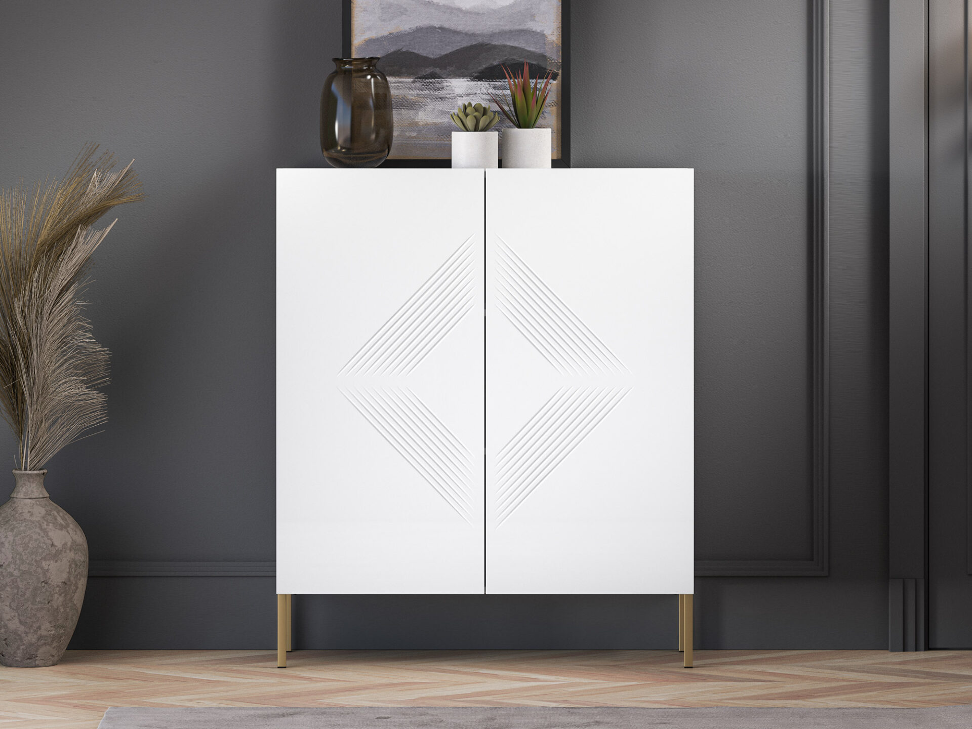 Clearing 01 Alpine White / Gold Leg - 2D kumode — изображение 3
