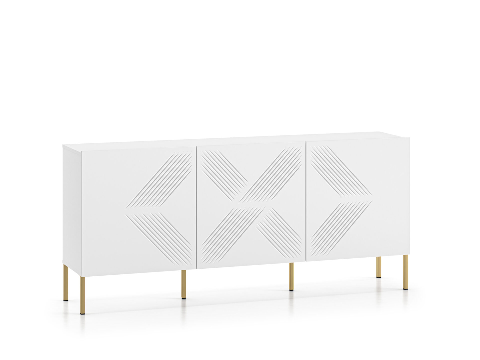 Clearing 02 Alpine White / Gold Leg - 3D kumode