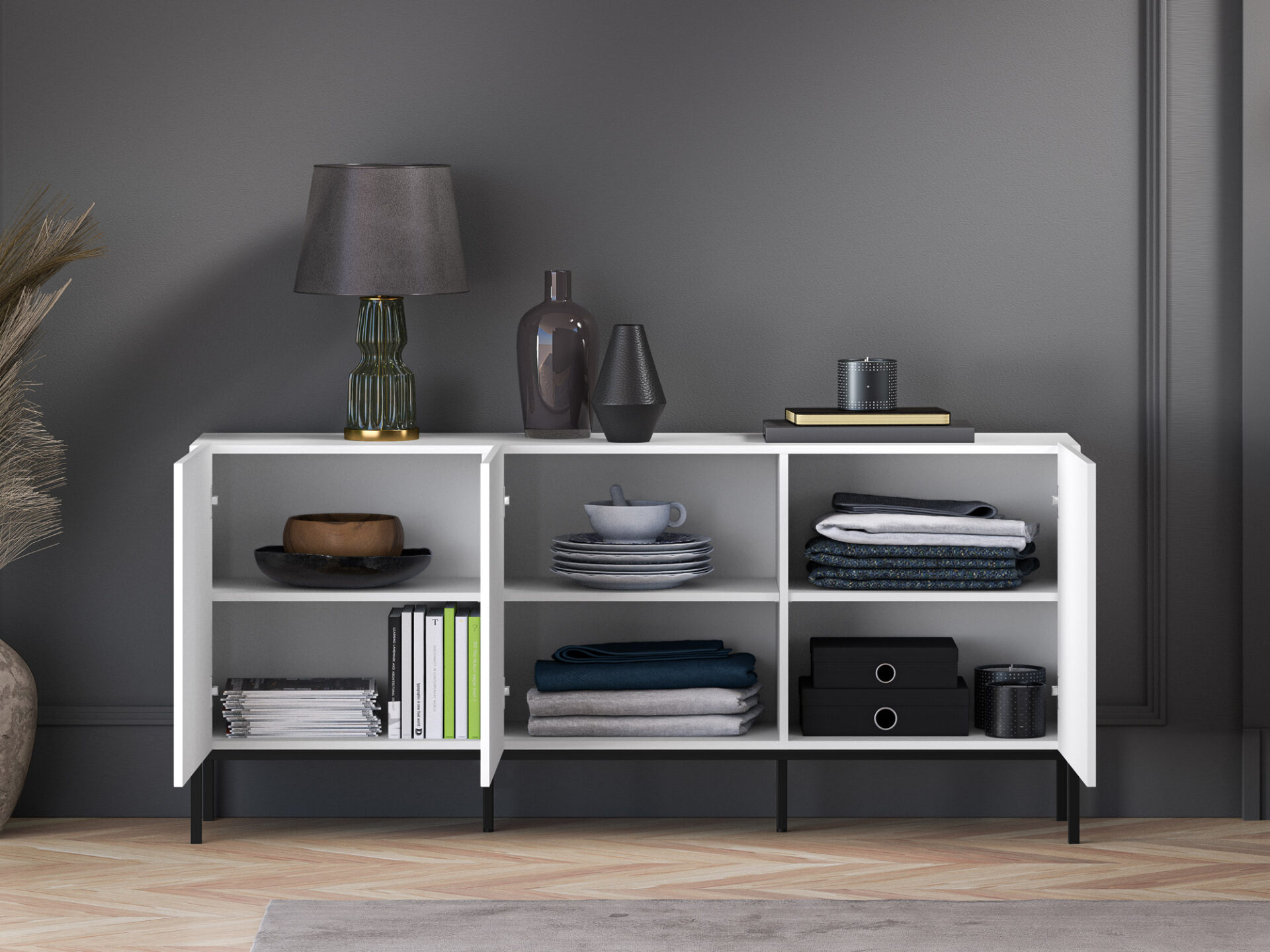 Clearing 02 Alpine White / Black Base - 3D kumode — 4 attēls