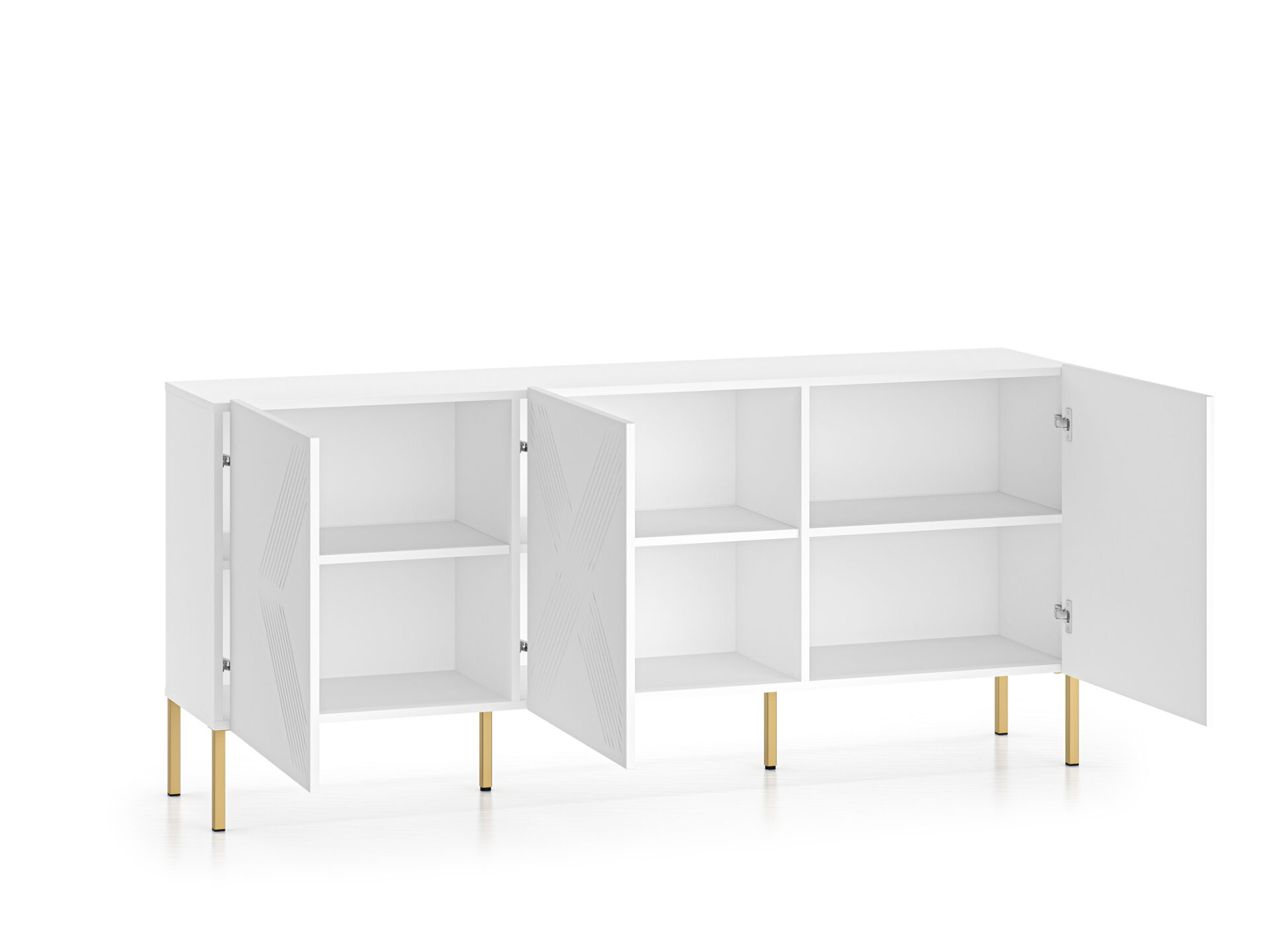 Clearing 02 Alpine White / Gold Leg - 3D kumode — 5 attēls