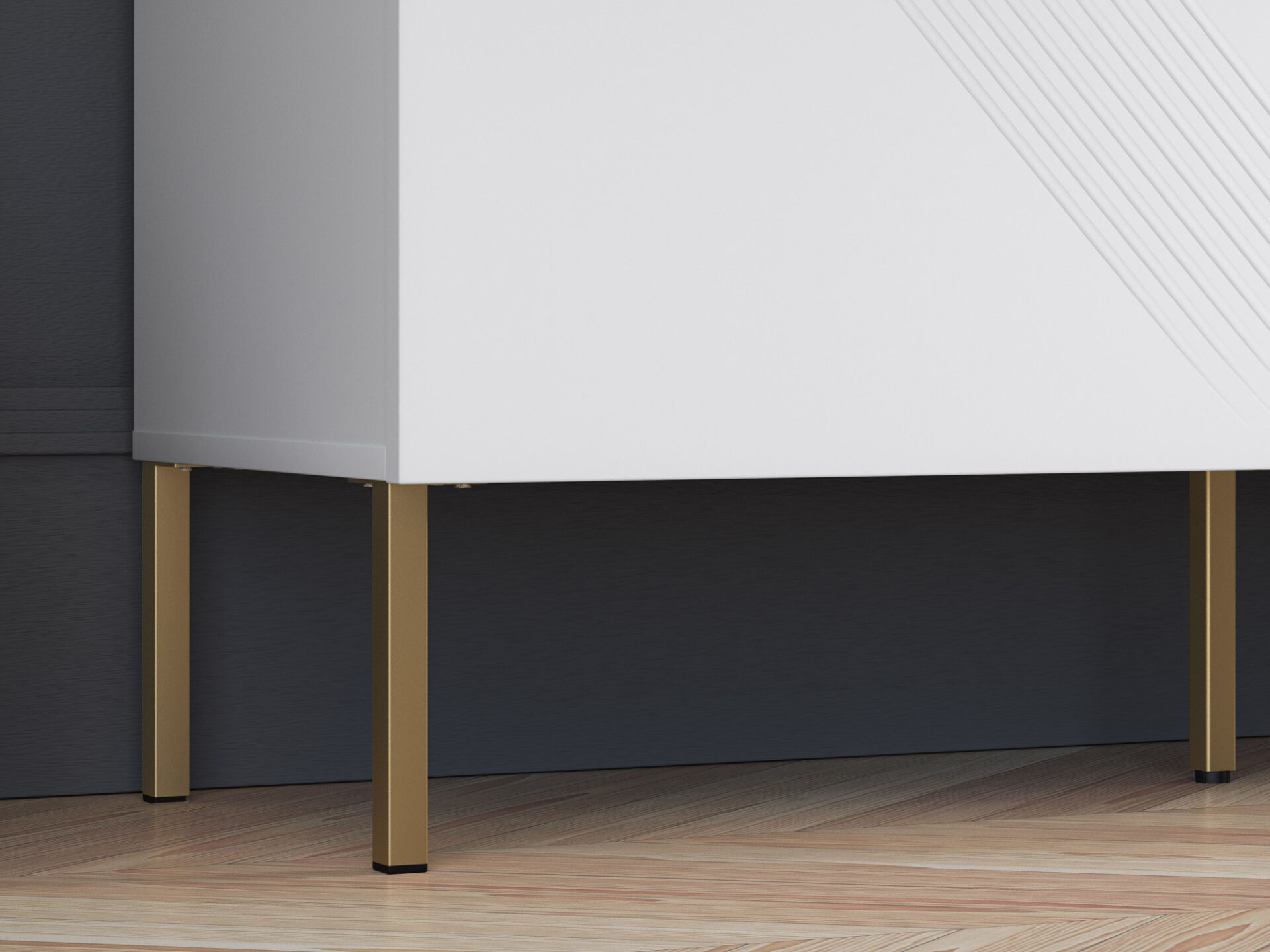 Clearing 03 Alpine White / Gold Leg – 2D kumode — 6 attēls