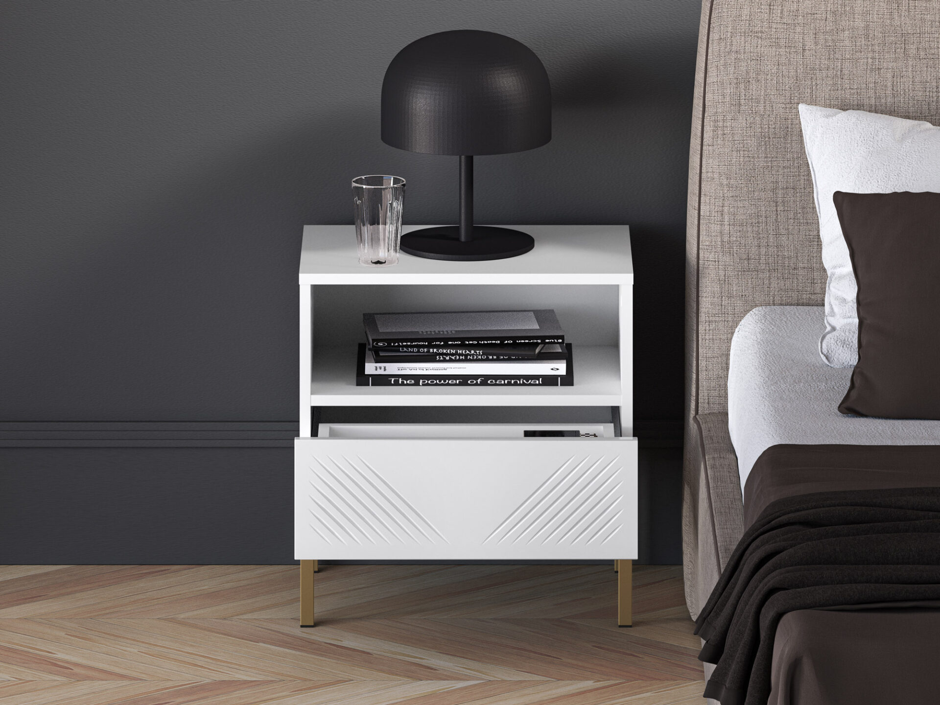 Clearing 05 Alpine White/Gold kāja – 1S skapītis — 4 attēls