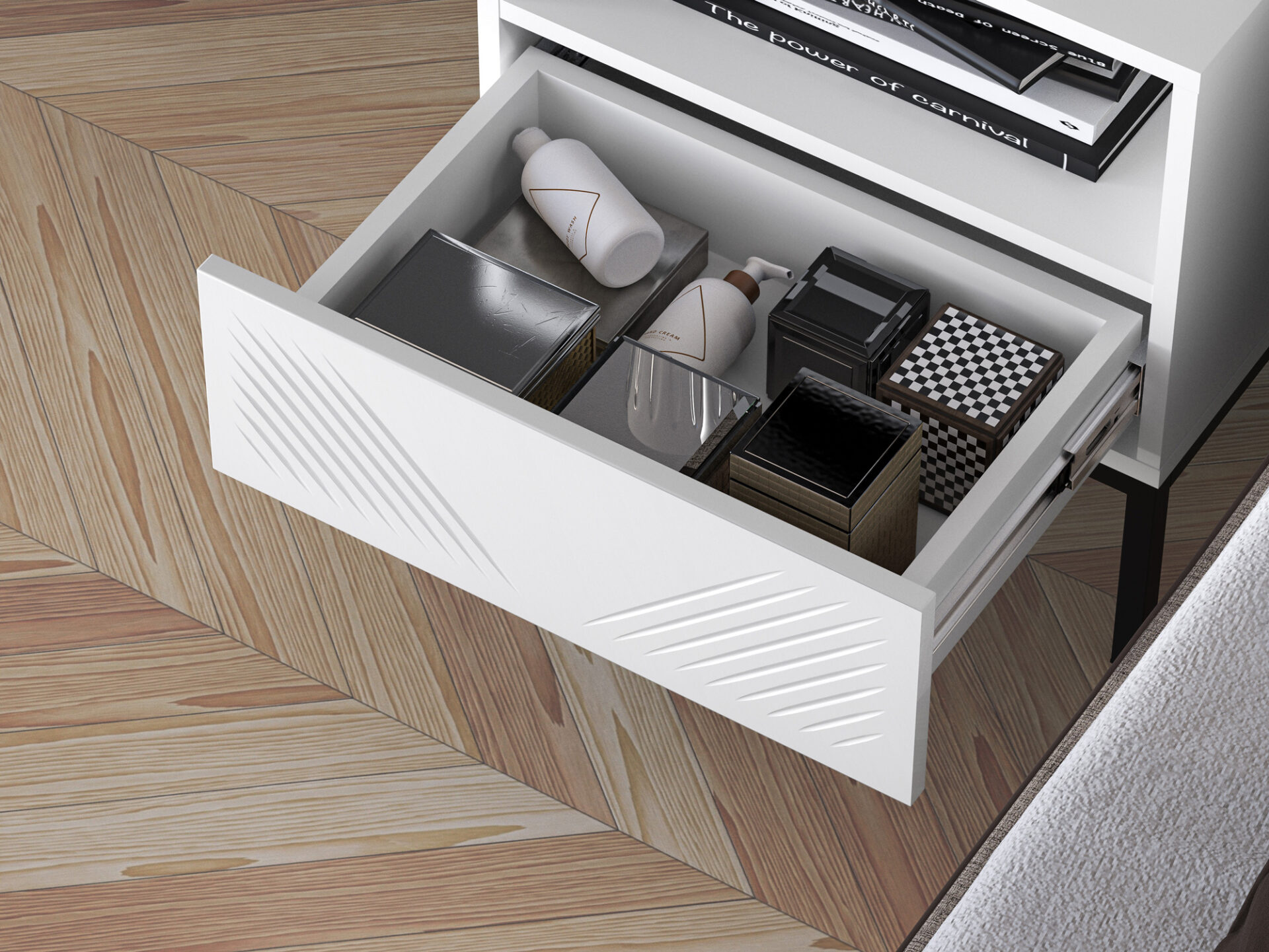 Clearing 05 Alpine White/Gold kāja – 1S skapītis — 6 attēls