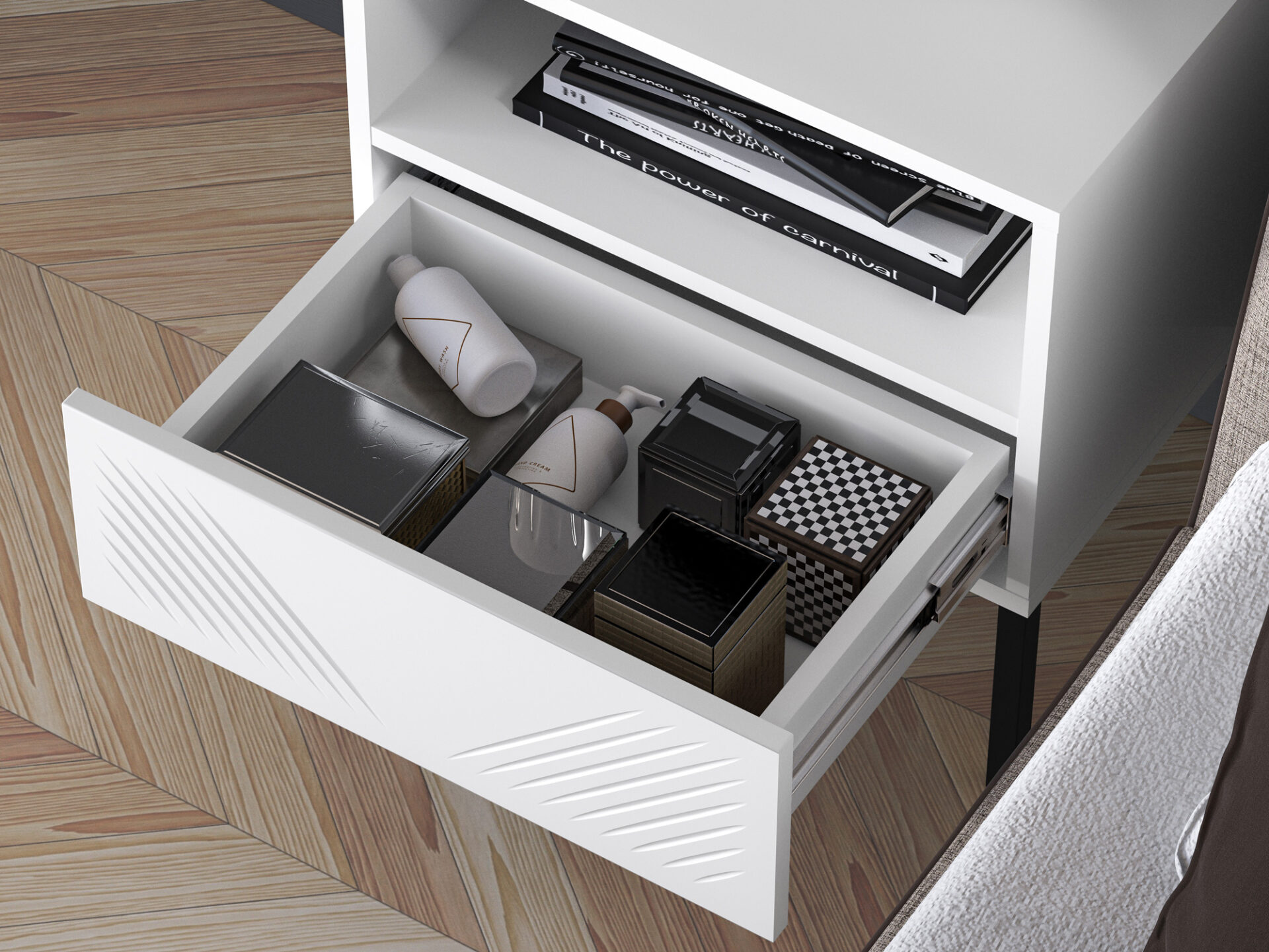 Clearing 05 Alpine White/Black kājas – 1S skapītis — изображение 7