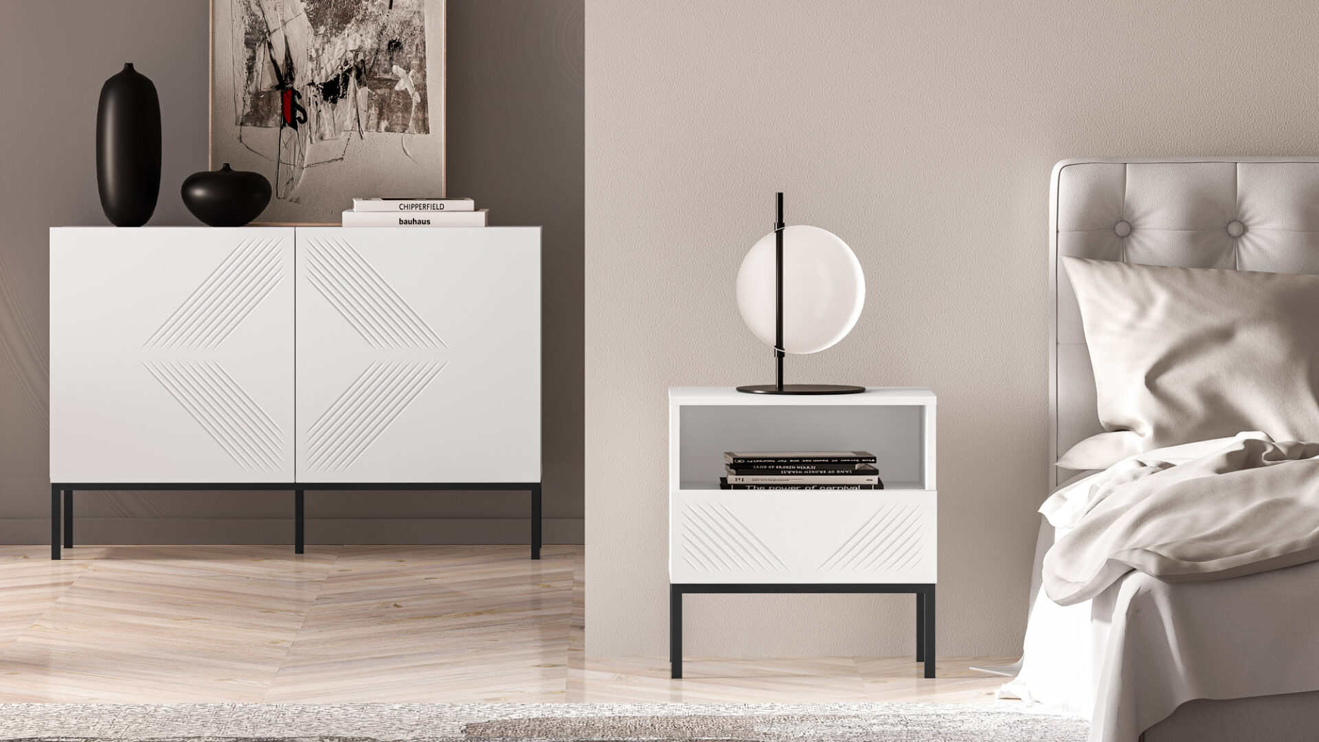 Clearing 05 Alpine White/Black pamatne - 1S skapītis — 9 attēls